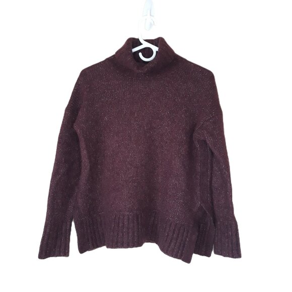 Everlane Merino Wool Alpaca Oversized Turtleneck Sweater S Fisherman Nautical - Picture 1 of 9